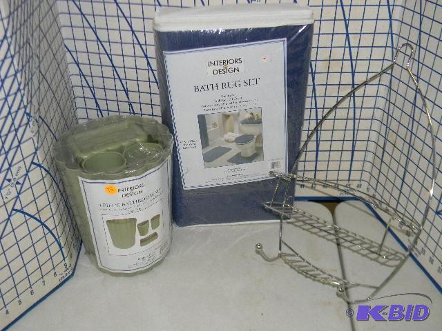 lot 73 image: Lot of 3 - NEW 4 piece bathroom set containin...