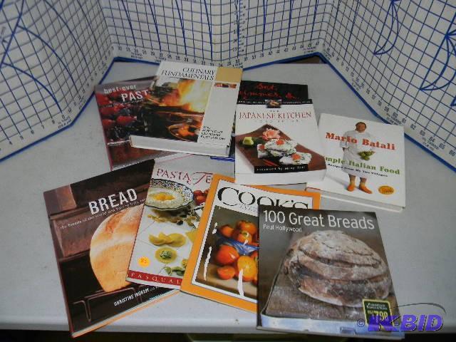 lot 83 image: Lot of 9 cooking books...