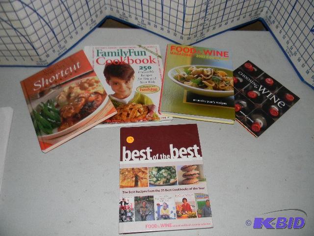 lot 87 image: Lot of 5 cook books and wine books...