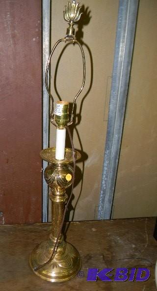 lot 94 image: Stiffel brass lamp...