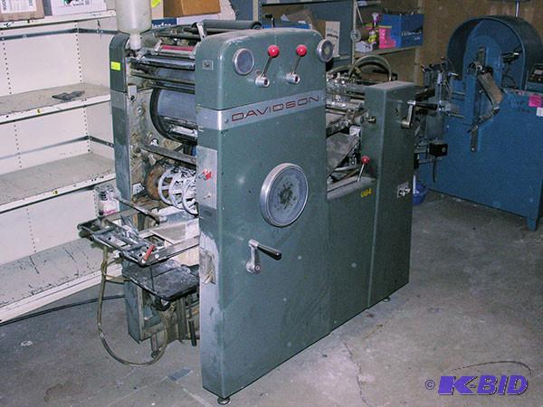 lot 1 image: Davidson Offset Duplicator