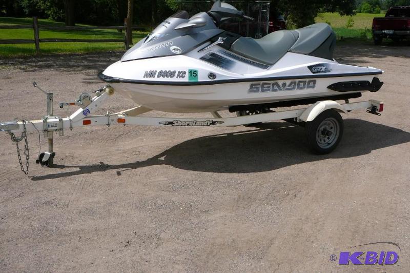 KanDo Auctions Alexandria 2006 SeaDoo and Trailer combo 111 KBID