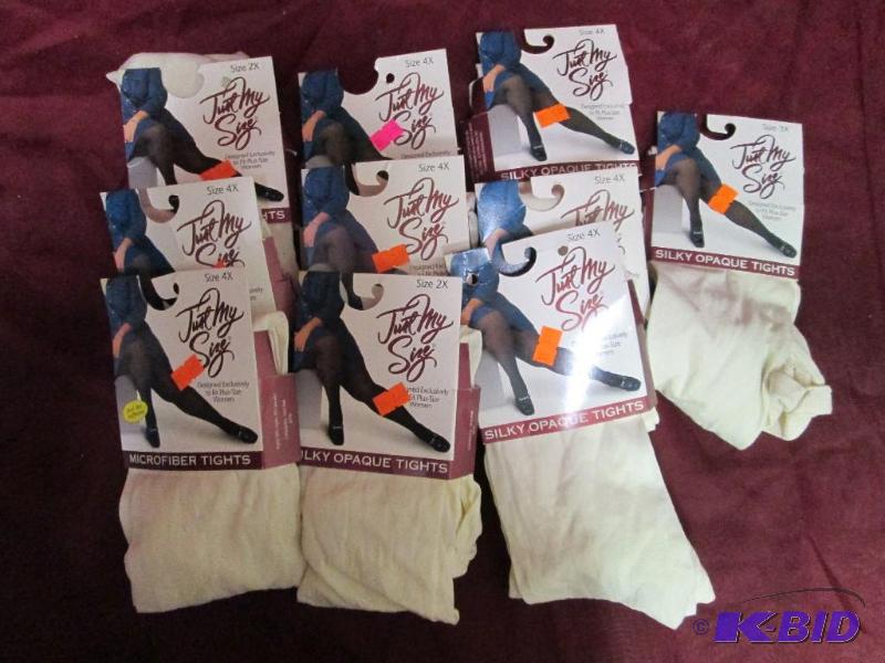 lot 111 image: Lot of 10 pairs of Just My Size microfiber an...