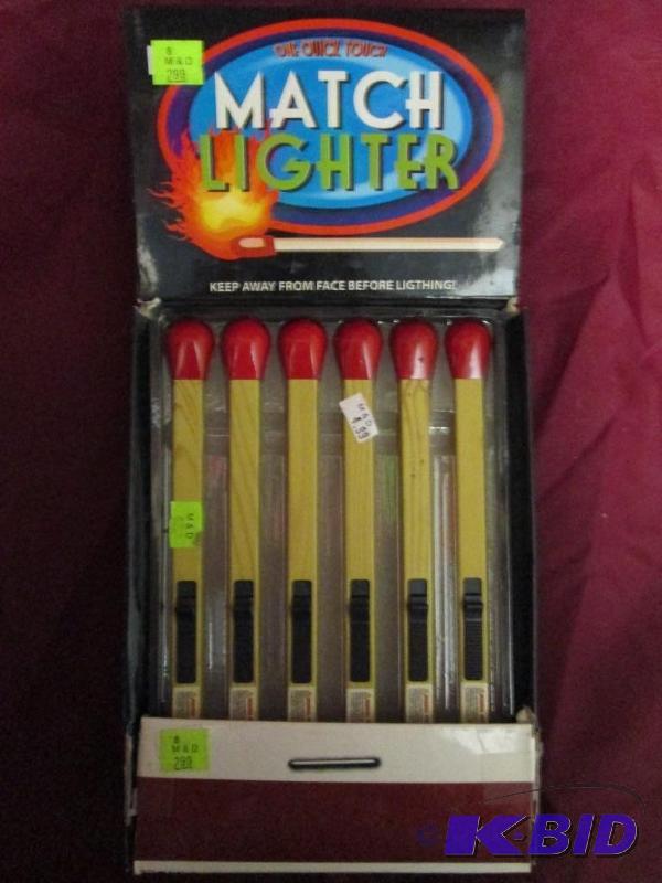 lot 216 image: Full case of Quick Touch Match Lighters with ...