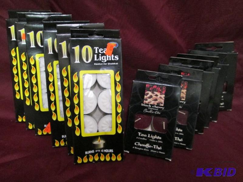 lot 219 image: Lot of 12 packages of new tealights. 6 packag...