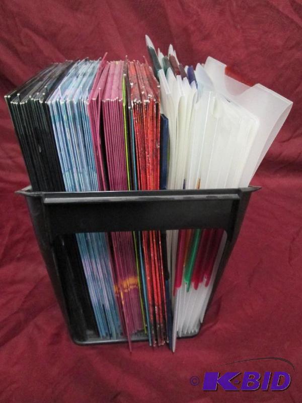 lot 229 image: Lot of approximately 90 assorted two-pocket f...