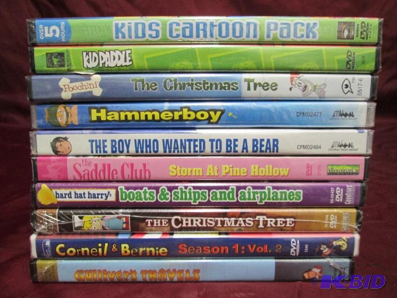 lot 39 image: Lot of 10 assorted childrens movies on DVD. A...