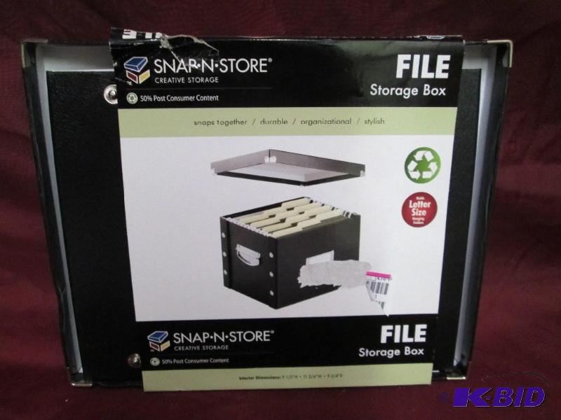 lot 57 image: Snap n Store file box for letter size files....