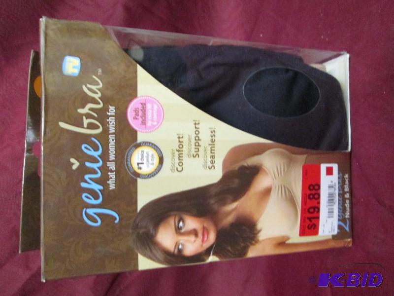 lot 87 image: Pair of Genie Bras -new in package Size 3X. ...