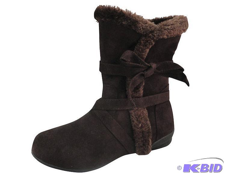 lot 40 image: Carrini Girls Fur Trimmed Boots