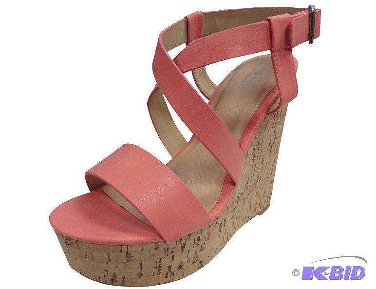 lot 42 image: Carrini Bright High Wedge Sandals