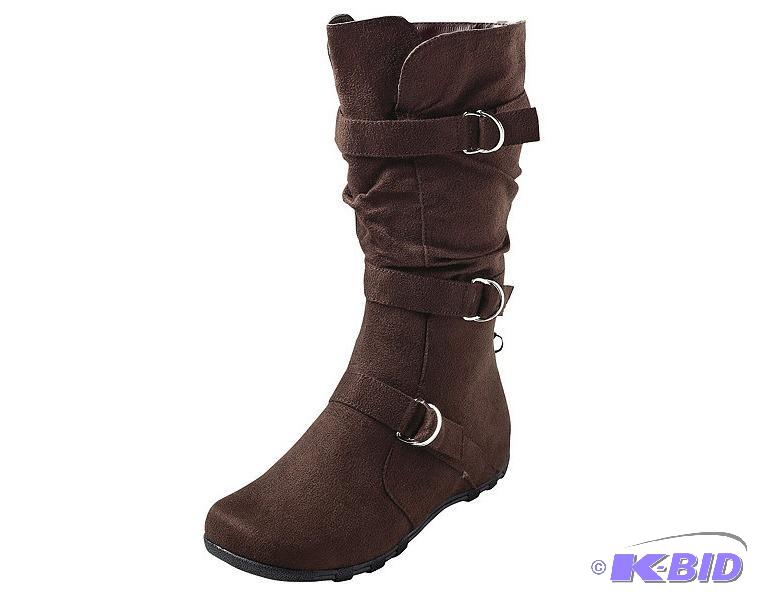 lot 44 image: Carrini Womens Faux Suede Boots