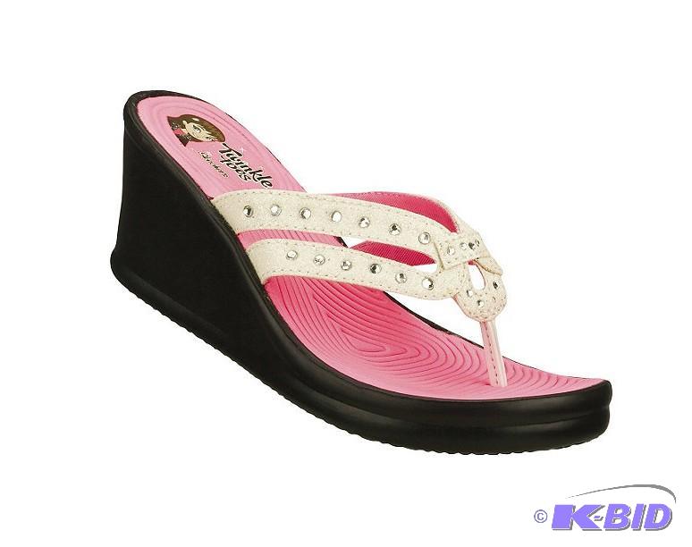 lot 8 image: Skechers Twinkle Toes Wedge Sandal