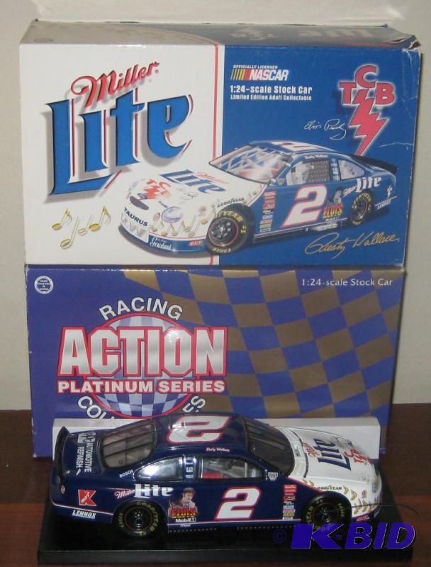 RUSTY WALLACE ELVIS MILLER LITE CAR #2
