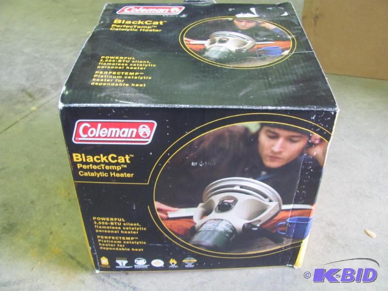NEW (in original box) COLEMAN BlackCat Perfec... | NO RESERVE Household u0026  Unique Consignments | K-BID