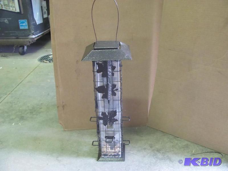 This Metal Bird Feeder stands about 18&quot ...