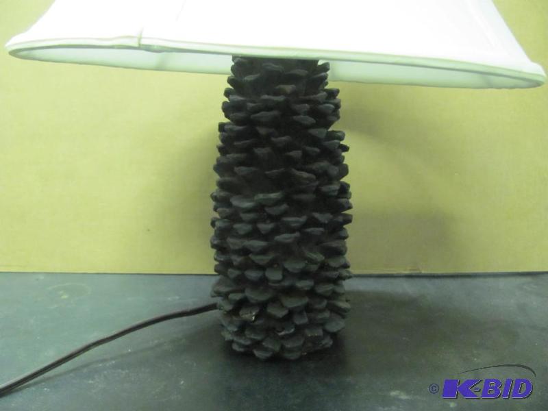 CASTLECREEK Pinecone Table Lamp. Base looks j...