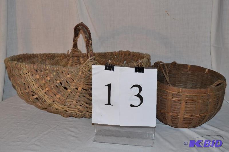 lot 13 image: woven baskets