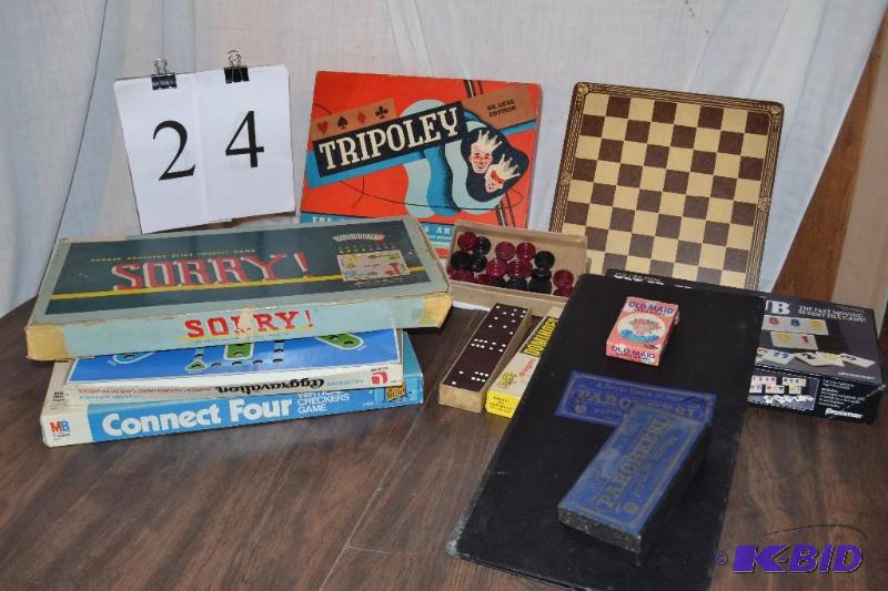 lot 24 image: Assorted board games