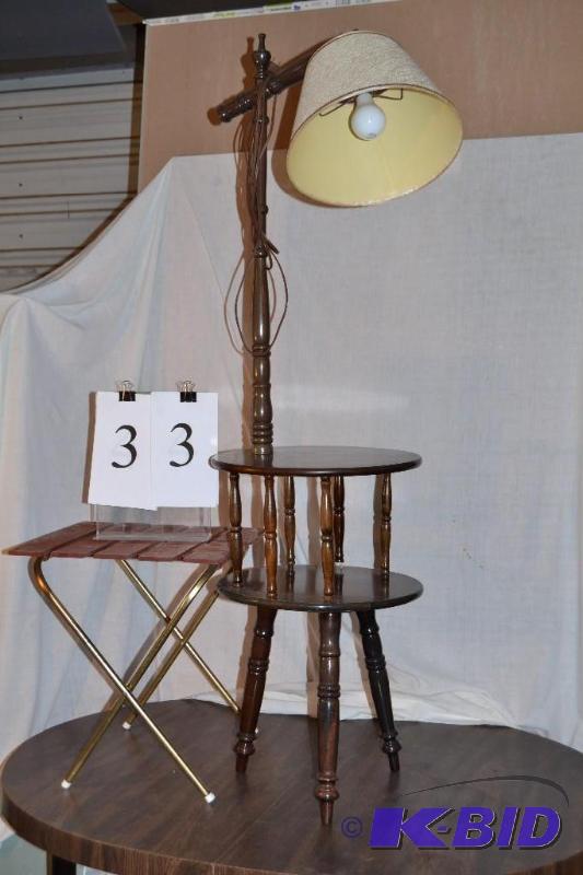 lot 33 image: table with lamp