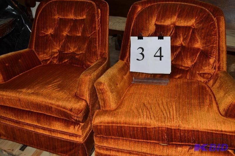 lot 34 image: swivel rockers