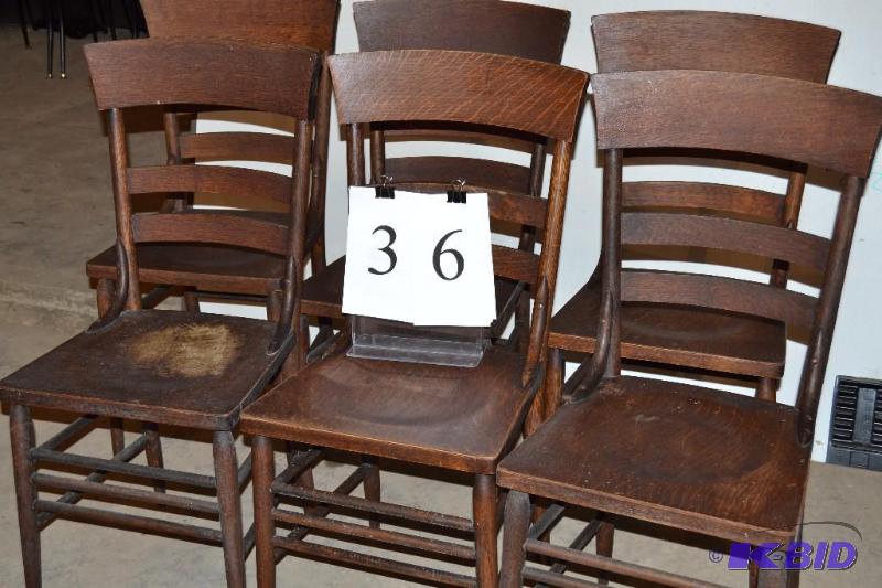 lot 36 image: 6 vintage chairs