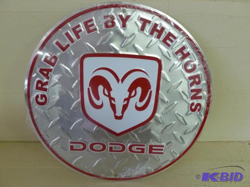 lot 111 image: Dodge " Grab Life By The Horns " em...