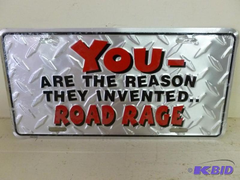 lot 124 image: Collectible embossed metal license plate that...