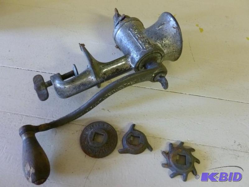 lot 143 image: Antique L.F &ampC Universal #1 cast metal gr...