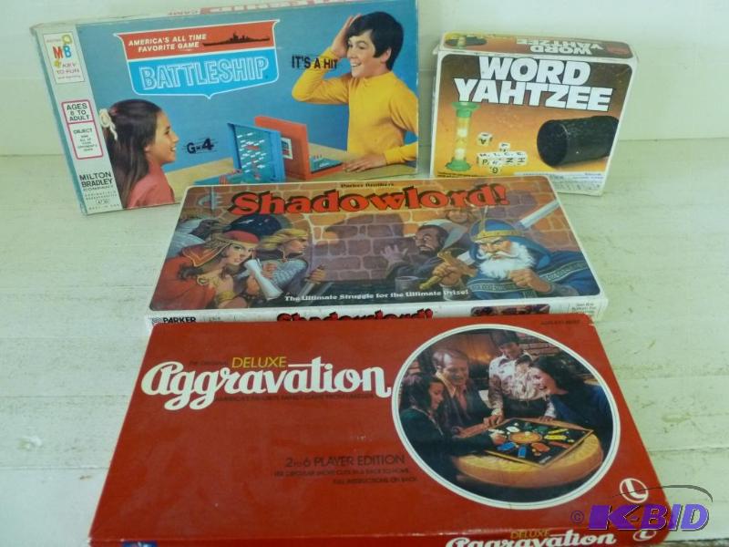 lot 165 image: Lot of four vintage games that includes a 197...