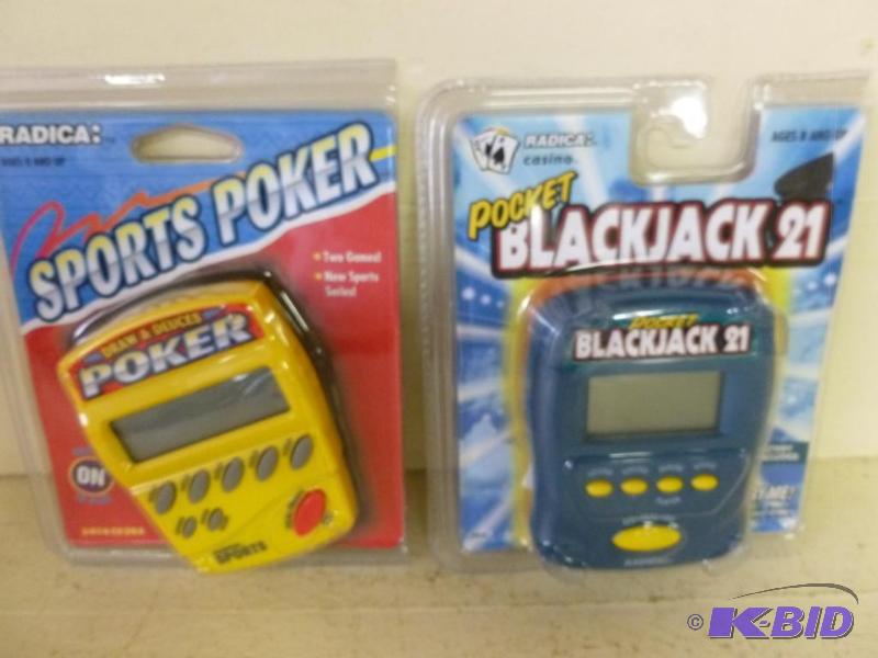 lot 188 image: Lot of two hand-held electronic games, Blackj...