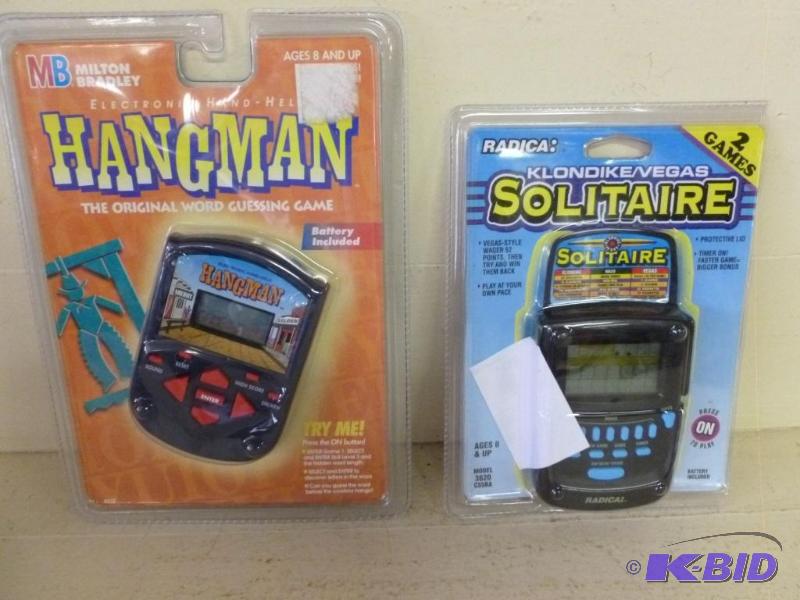 lot 189 image: Lot of two hand-held electronic games, Hangma...