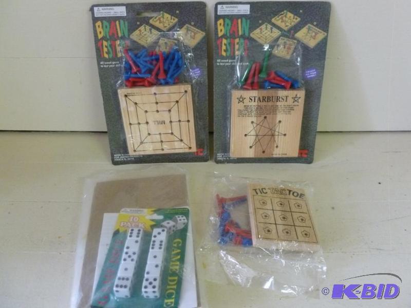lot 212 image: Lot of three brand new Brain Tester games....