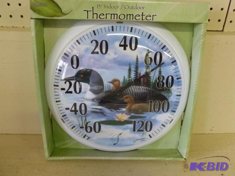 lot 229 image: Springfield 13" Indoor  Outdoor Thermom...