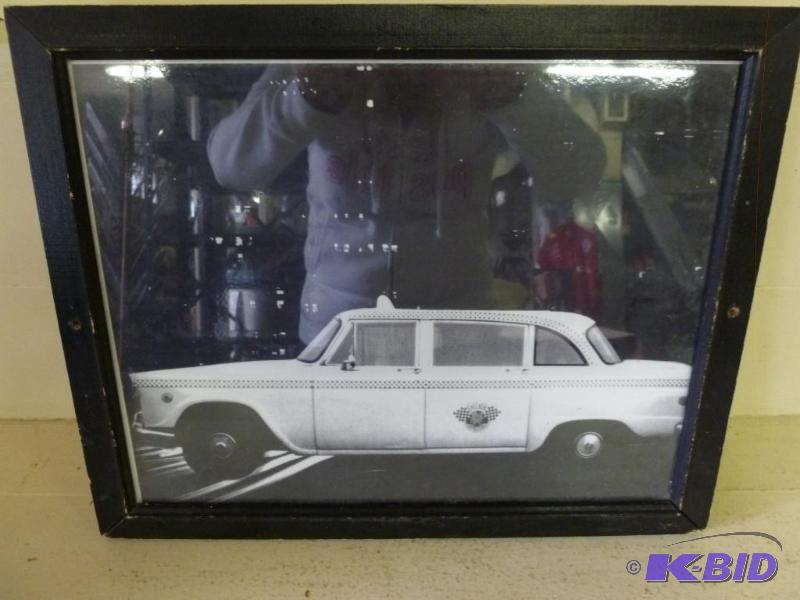 lot 232 image: Vintage wood framed black and white picture t...