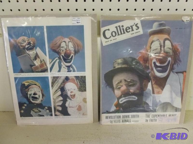 lot 236 image: Lot of two vintage Colliers circus ads, 1938...