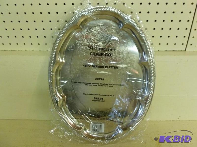 lot 242 image: Large Sterlingcraft Silver Co. 18.5" ser...