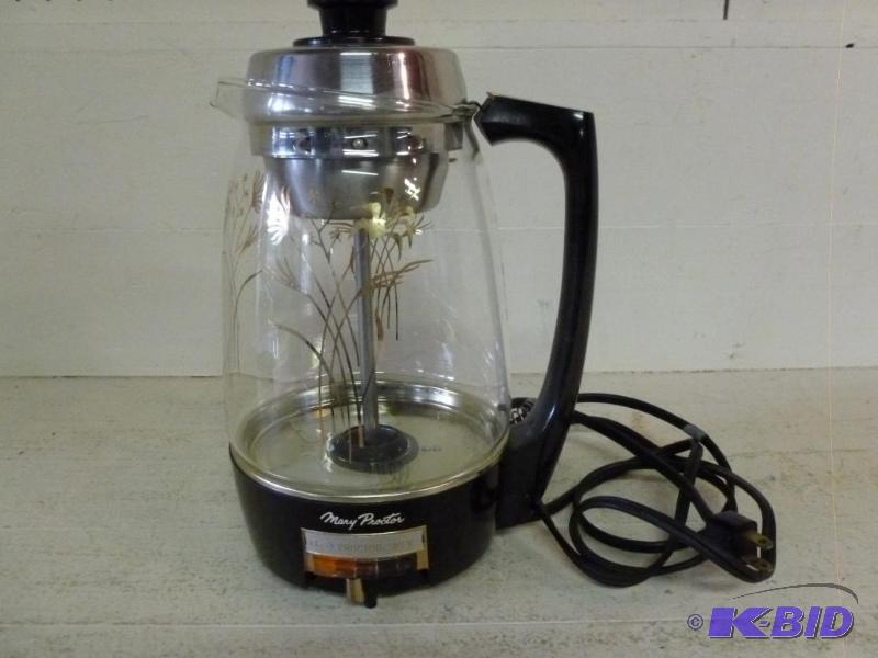 lot 245 image: Vintage Proctor - Silex, Mary Proctor 10 cup ...
