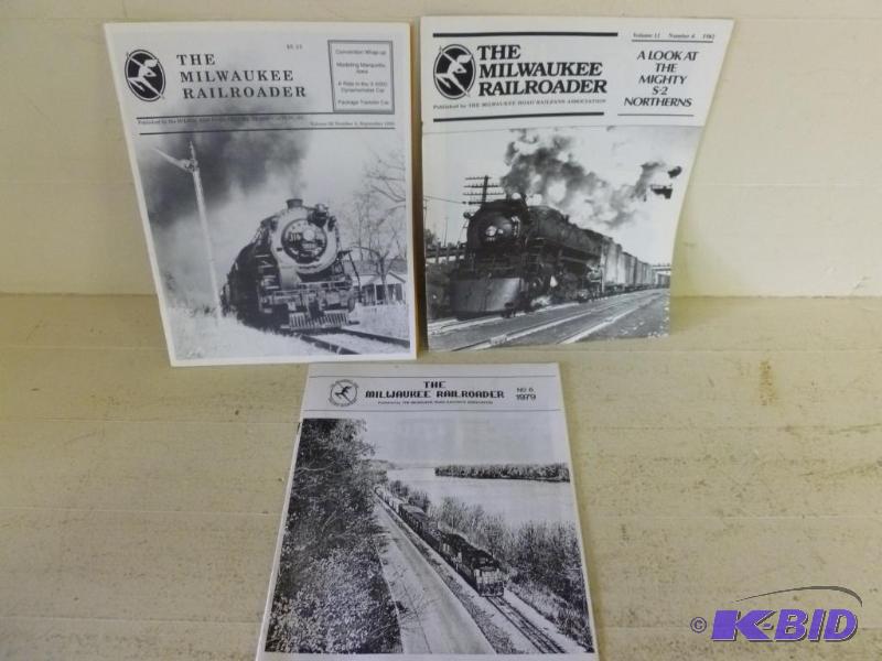 lot 260 image: Lot of three collectible Milwaukee Road railr...