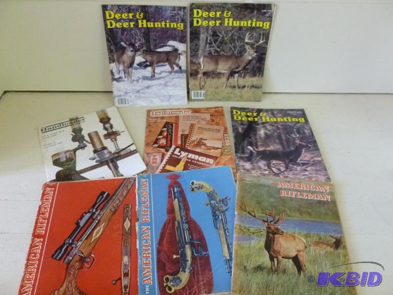 lot 270 image: Lot of eight gun and hunting related magazine...