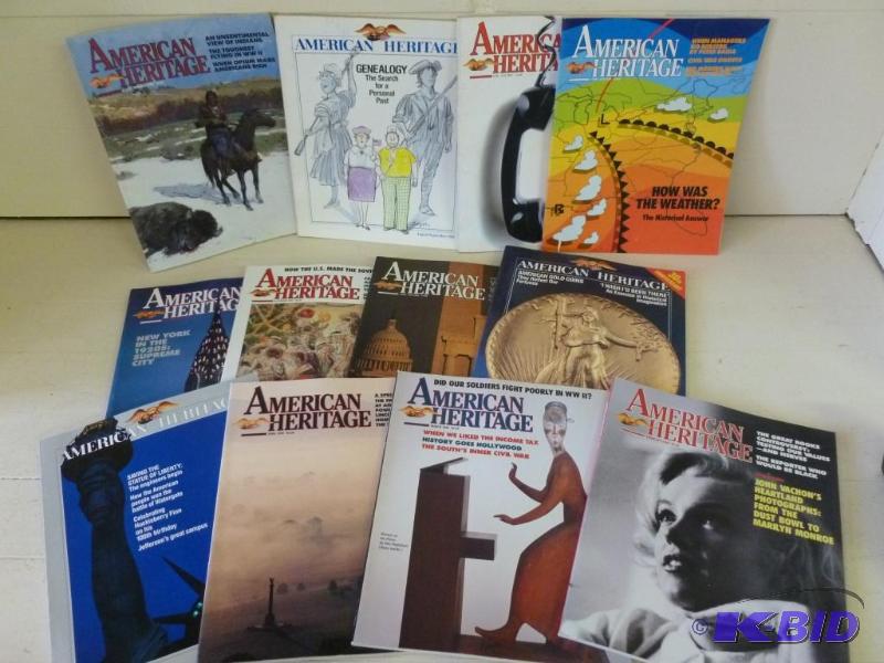 lot 271 image: Lot of twelve American Heritage 1980s magazi...