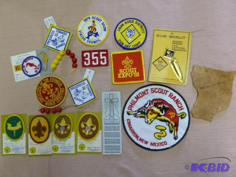lot 55 image: Large lot of vintage Boy Scout patches....