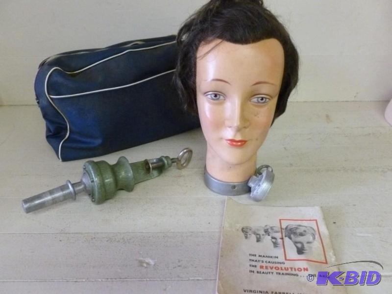 lot 79 image: Vintage AKO Hairdresser Manikin that measures...