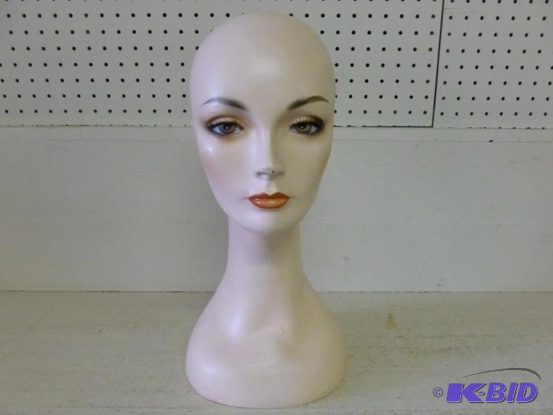lot 81 image: Large hairdresser manikin with eyelashes that...