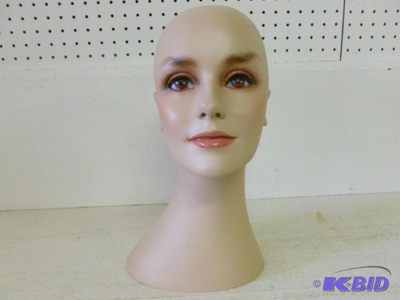 lot 82 image: Large hairdresser manikin with eyelashes that...