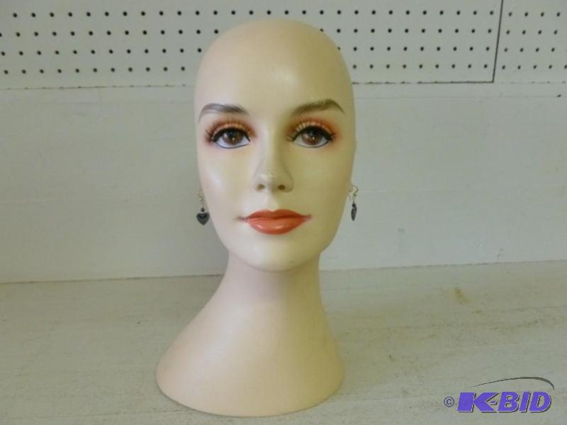 lot 83 image: Large hairdresser manikin with eyelashes that...