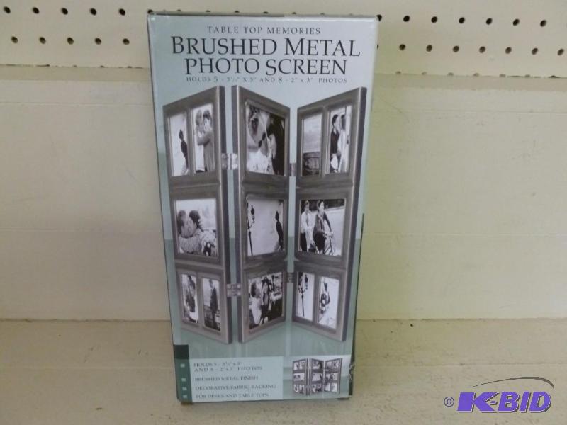 lot 96 image: Table Top Memories - Brushed Metal Photo Scre...