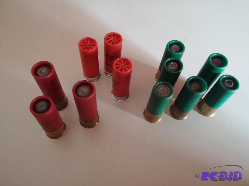 BAG OF TWELVE, 12 GAUGE SHELLS, SLUGS AND SOM...