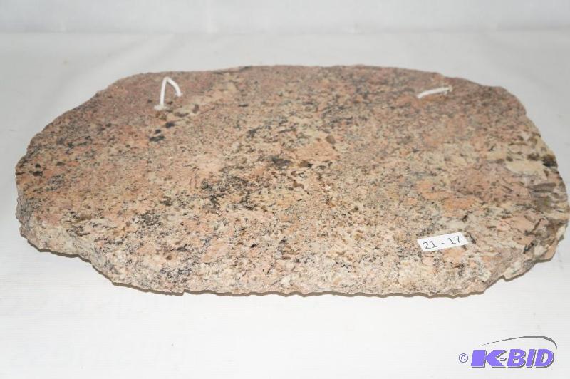 Granite Slab with Two Candles