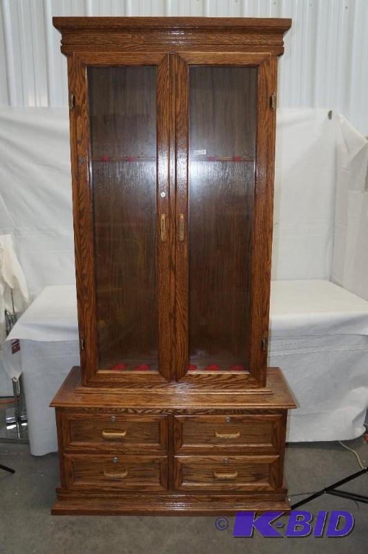 Six Gun, Four Drawer Gun Cabinet